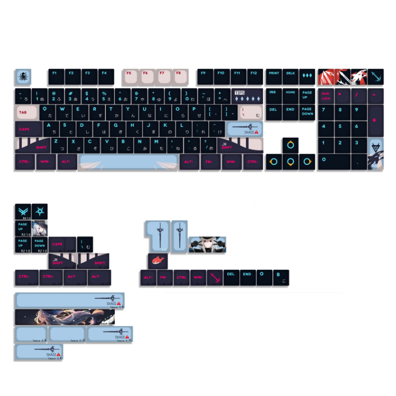 Gaming Keyboard Bluetooth - DIY Custom PBT Keycap, Together's Ark