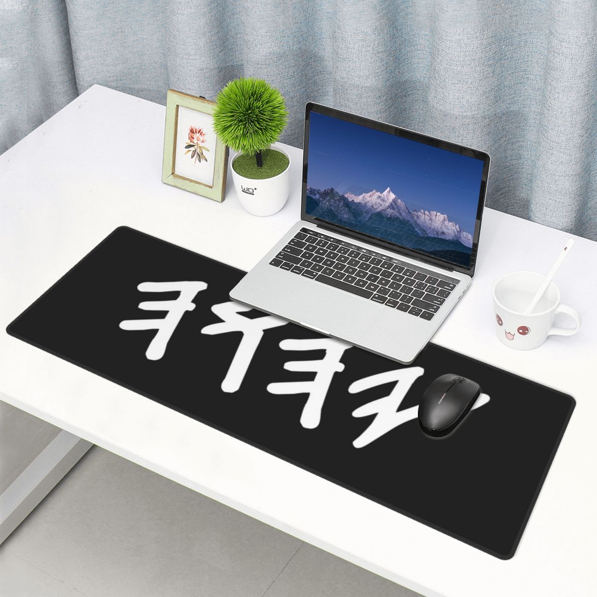 Gaming Keyboard Name - Mouse Pad Grande com Nome Hebraico