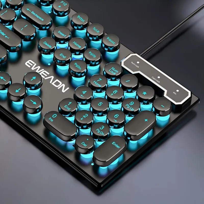 Gaming Keyboard Wireless - Conjunto de Teclado e Mouse com