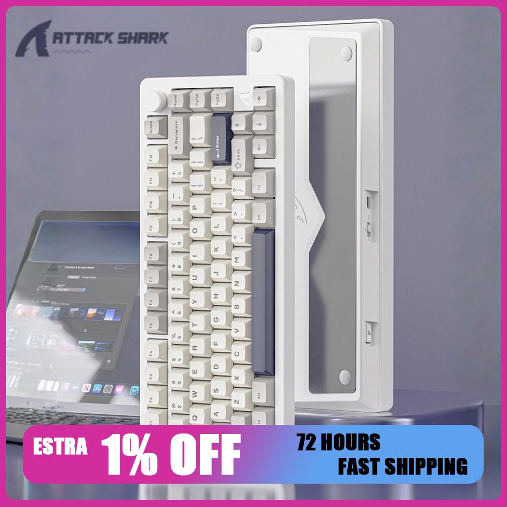 Gaming Keyboard Mechanical Wireless - Teclado Mecânico Gamer Attack Shark X86