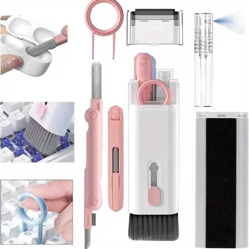 Keycap Puller Ring - Kit de limpeza 7 em 1