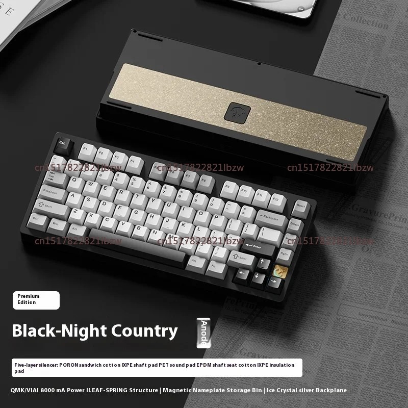 Gaming Keyboard Wireless - Teclado Mecânico para E-sports 75 Teclas,