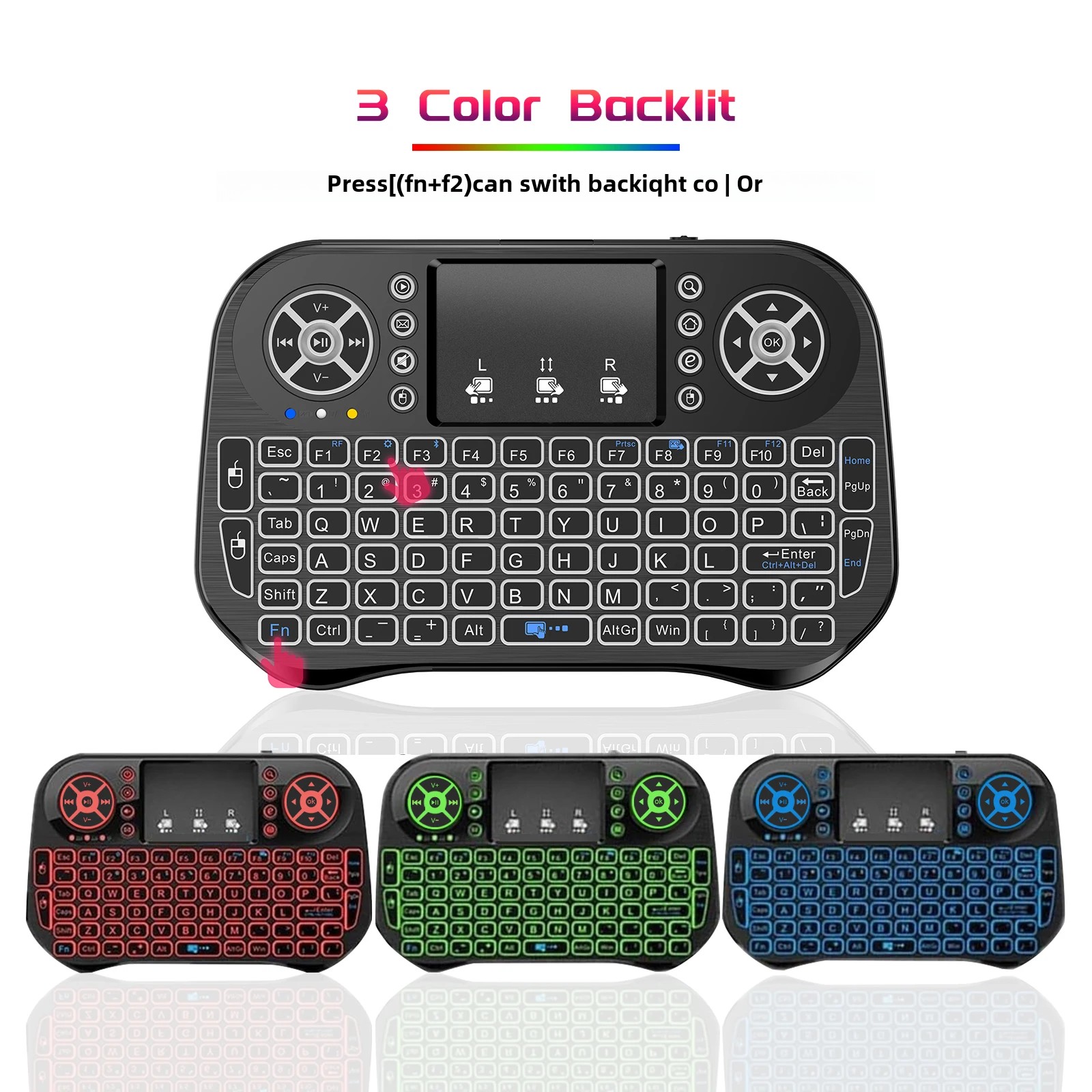 Gaming Keyboard Hand - Teclado sem fio IPazzPort Mini com