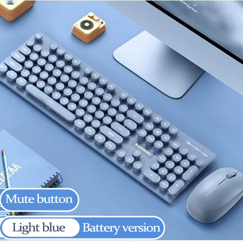 Gaming Keyboard And Mouse Combo Wireless - UTHAI N600 2.4G Office Business Meninos