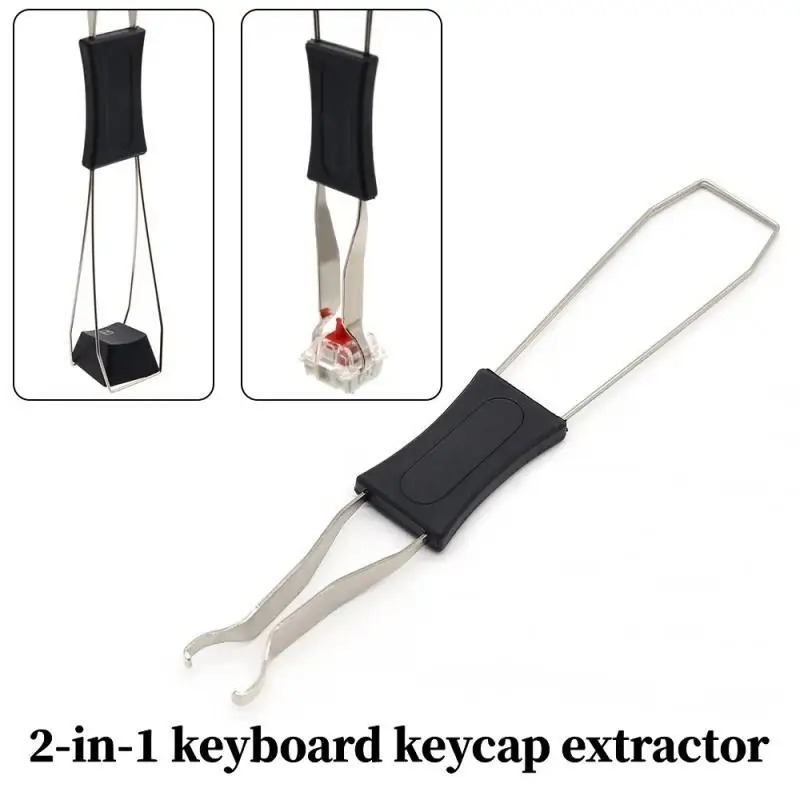 2 em 1 chave interruptor extra - Keycap Puller Ring avaliação e preço