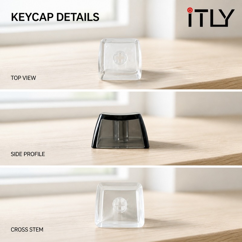 Teclas Transparentes Quadradas - Keycap Puller Ring avaliação e preço