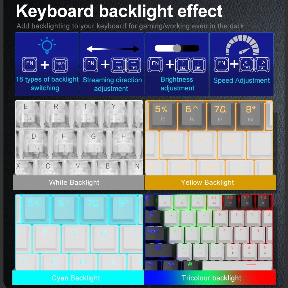 E-YOOO-Mini Slim Teclado Mecân - Gaming Keyboard Hand avaliação e preço
