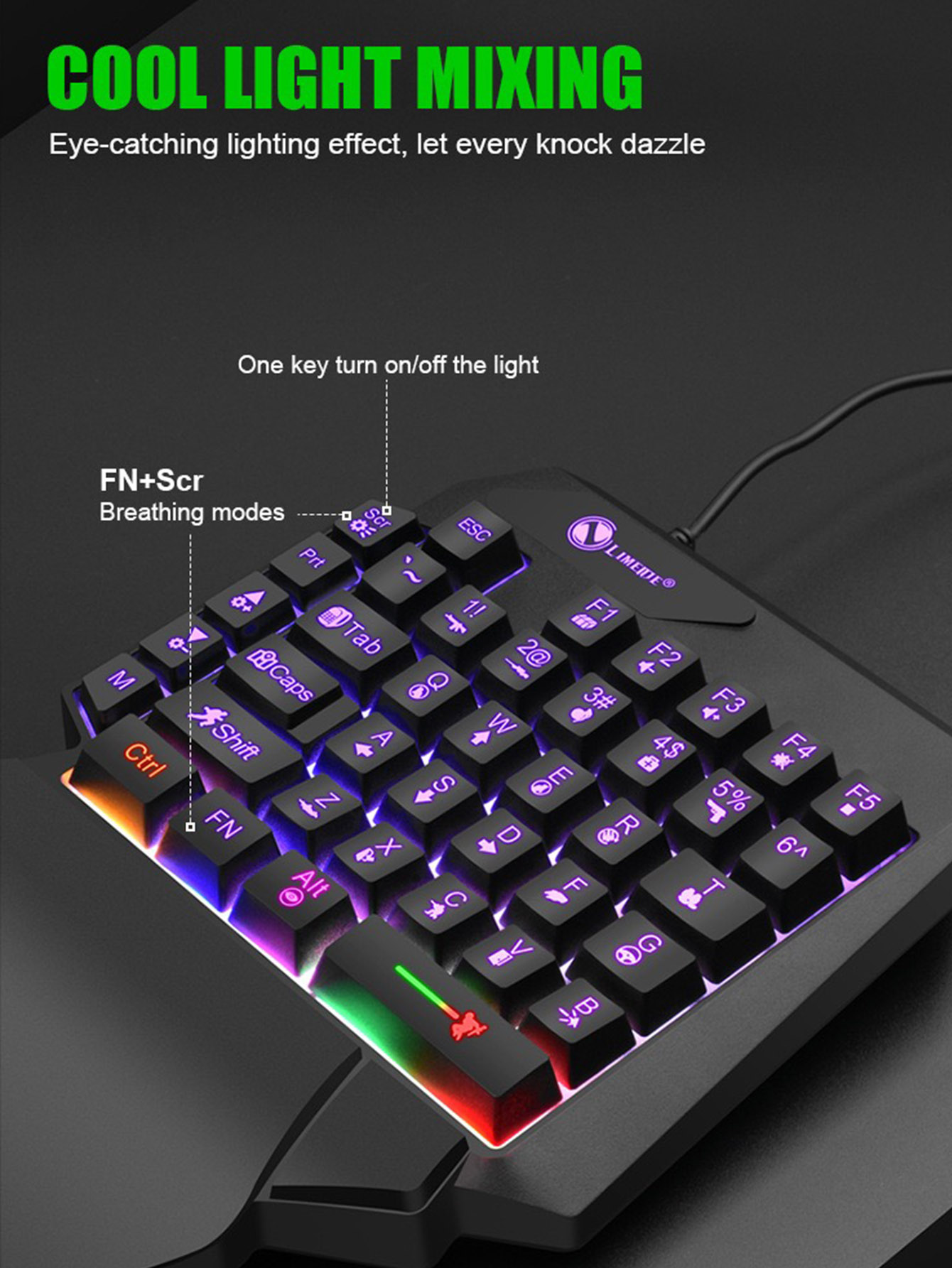 Teclado Mecânico de Jogo com F - Gaming Keyboard And Mouse For Xbox avaliação e preço