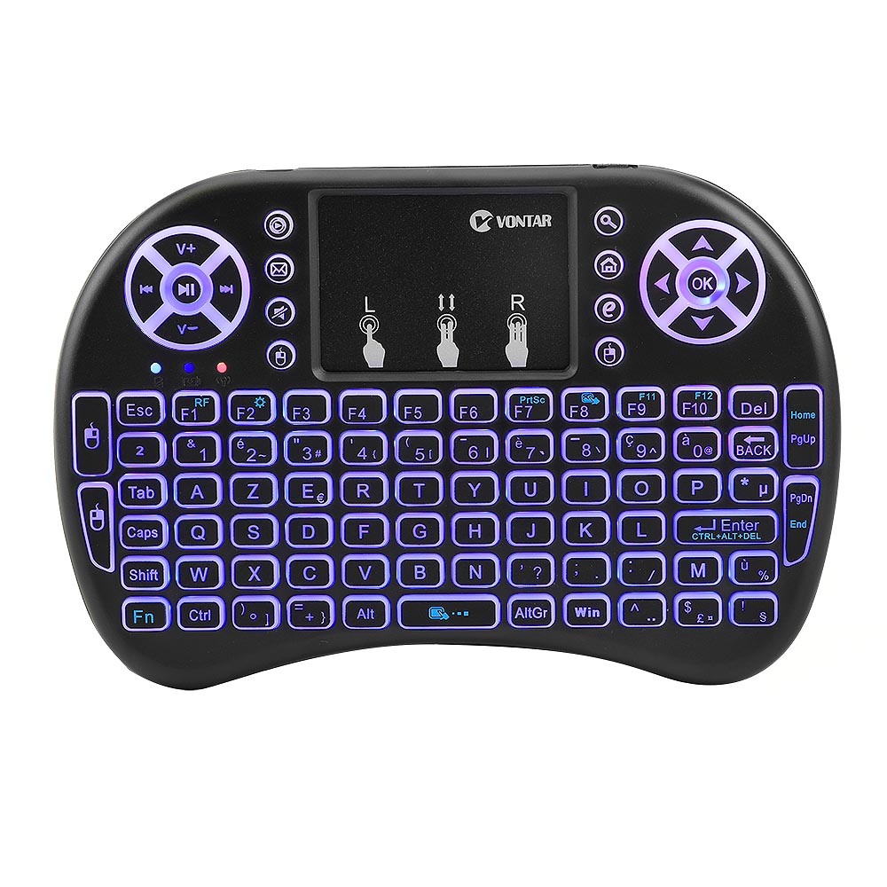 Teclado Sem Fio VONTAR I8 Vers - Gaming Keyboard Hand avaliação e preço