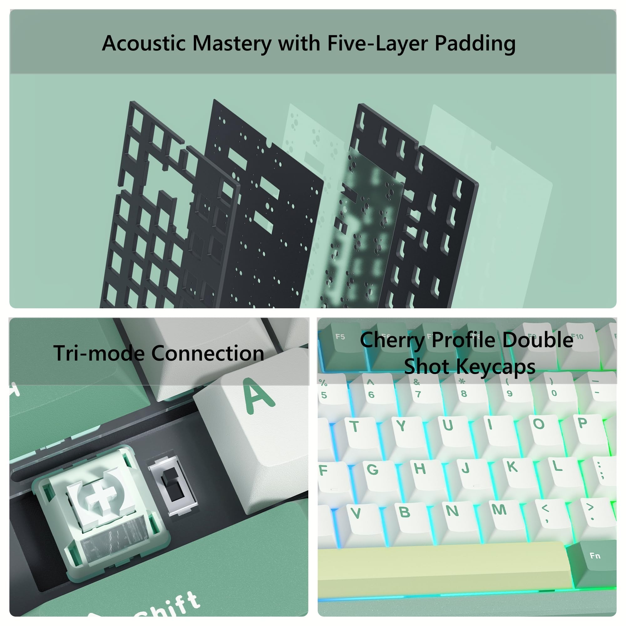 Womier sk75 sem fio de alumíni - Gaming Keyboard Hot Swappable avaliação e preço