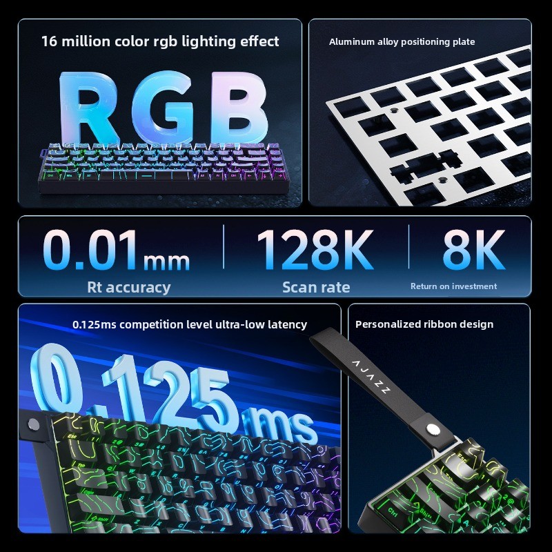 Teclado Mecânico AJAZZ AK680 V - Gaming Keyboard Hot Swappable avaliação e preço