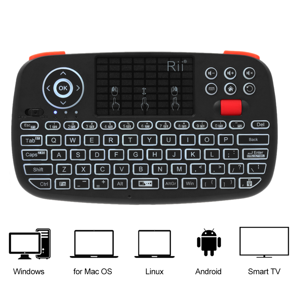 Teclado sem fio Rii I4 Mini BT - Gaming Keyboard Hand avaliação e preço