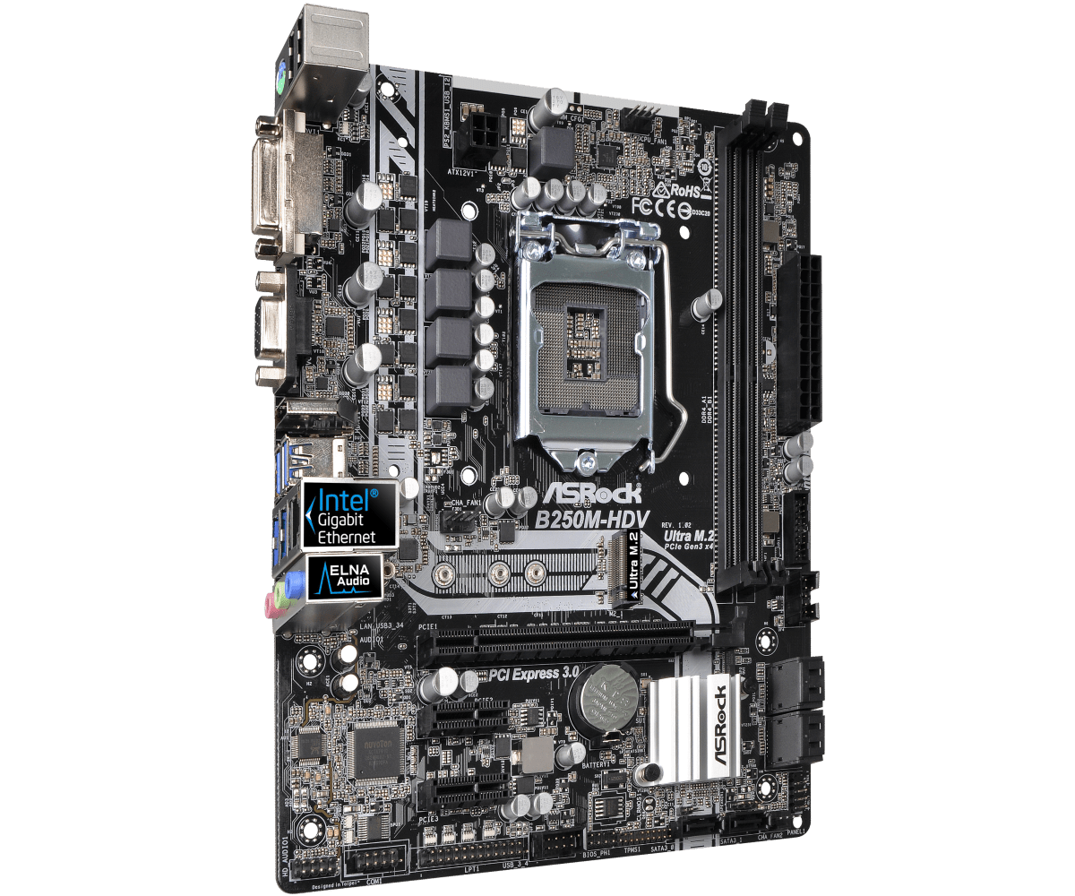 Placa-mãe ASRock B250M-HDV LGA - Intel Cpu Core I5 avaliação e preço