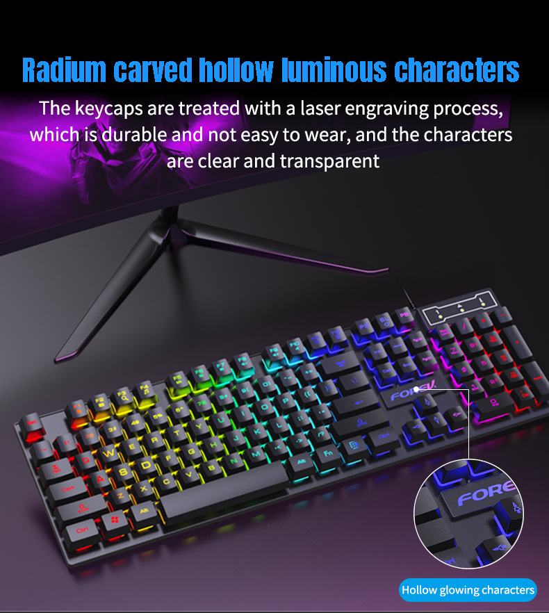 Teclado Mecânico Retroiluminad - Gaming Keyboard And Mouse For Xbox avaliação e preço