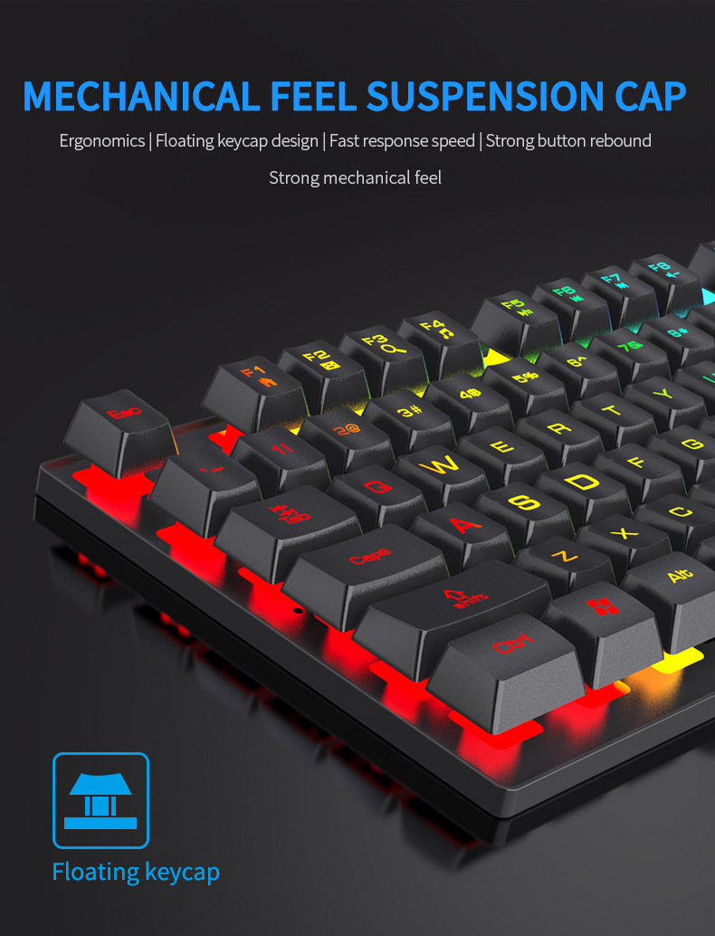 Teclado Mecânico Retroiluminad - Gaming Keyboard And Mouse For Xbox avaliação e preço